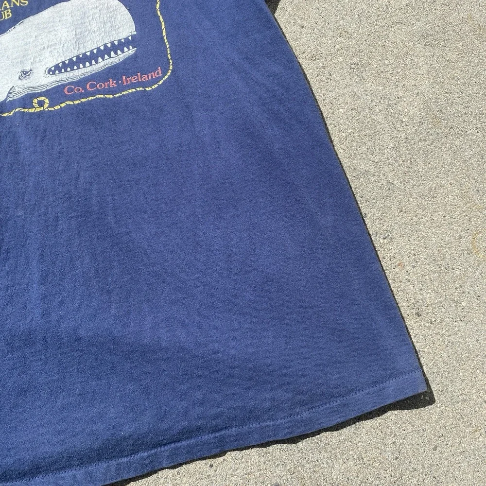Vintage 90s MOBY DICK Tee Shirt Cork Ireland ONEITA Single Stitch XL Nautical - Picture 5 of 7